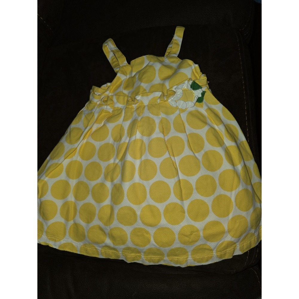 Gymboree a pop of daisies yellow floral dress size 18 24‎ months
